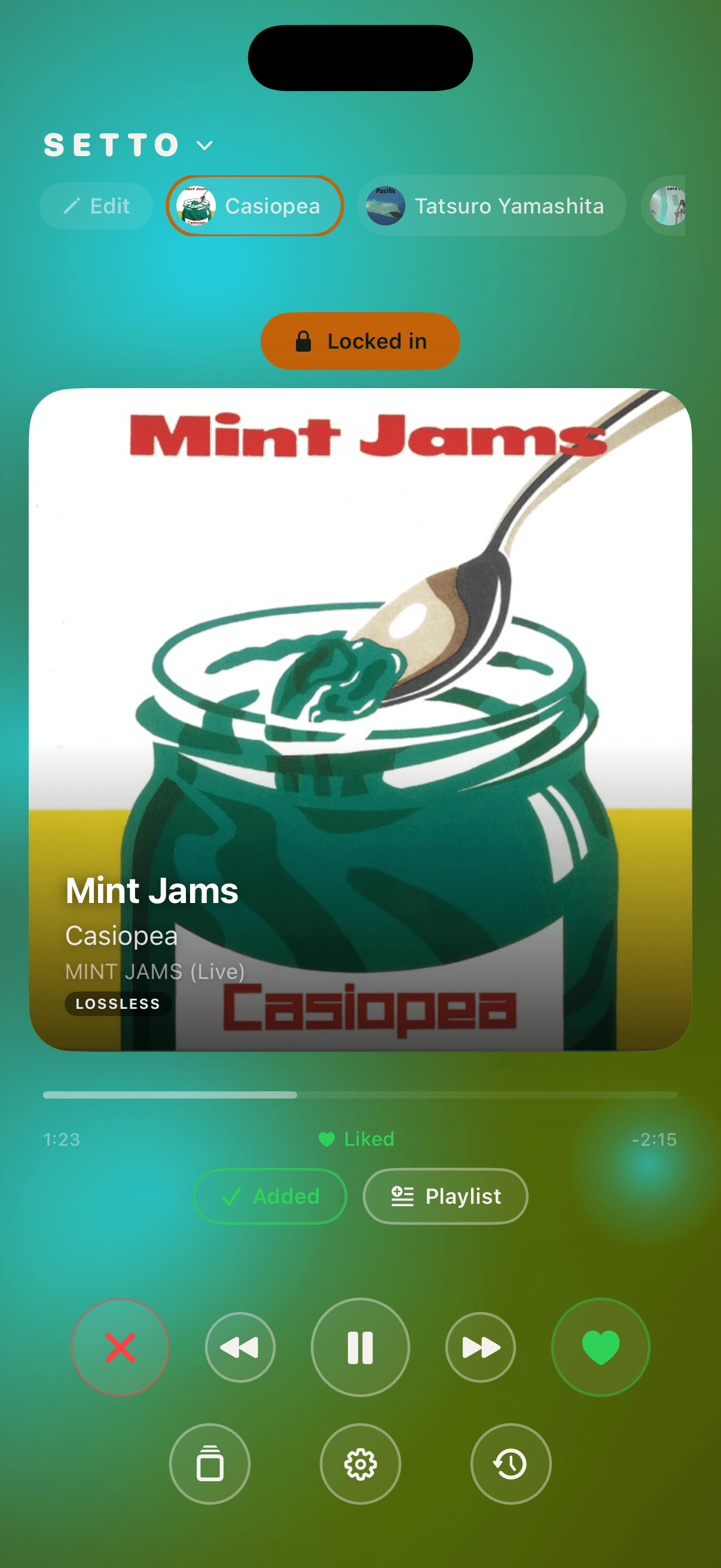 Locked in on an artist