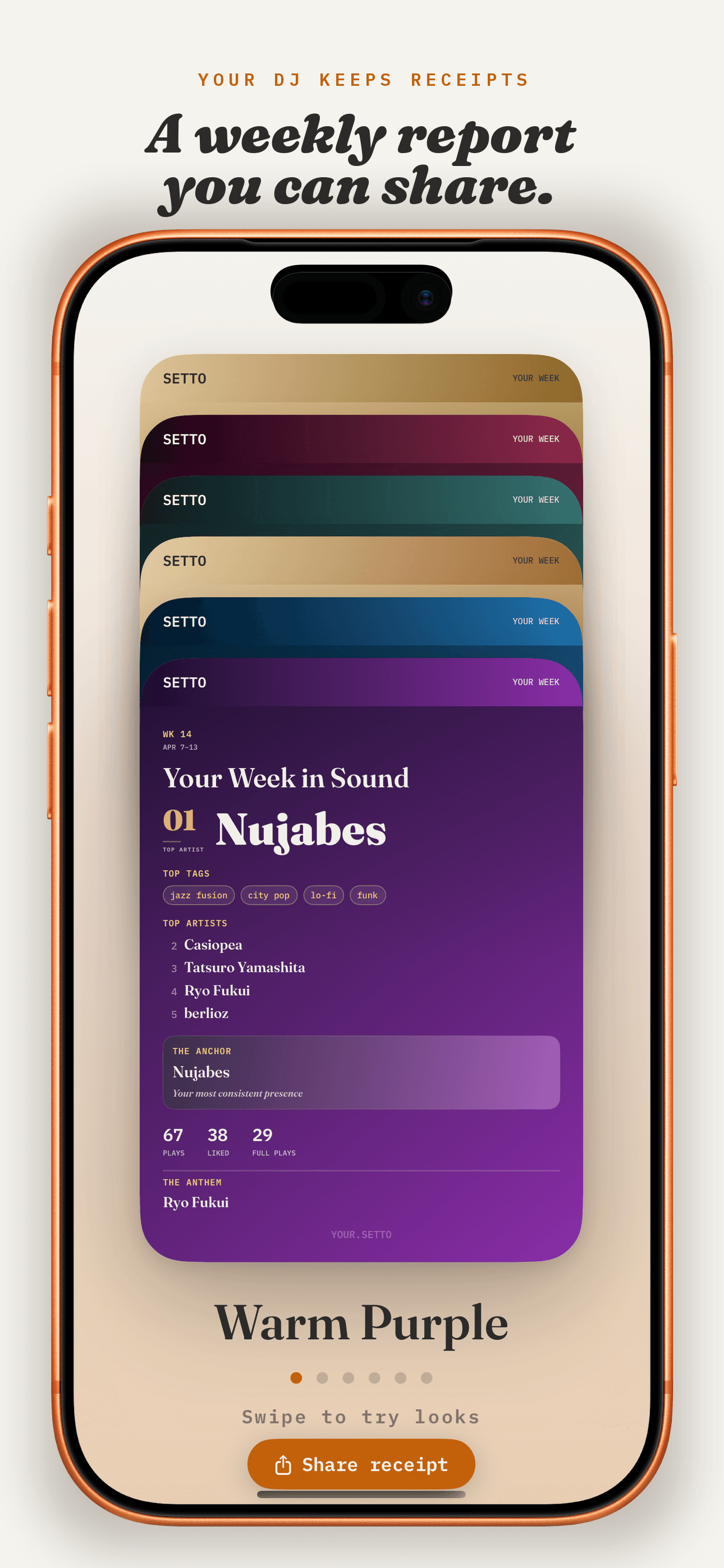 Setto Receipt screenshot