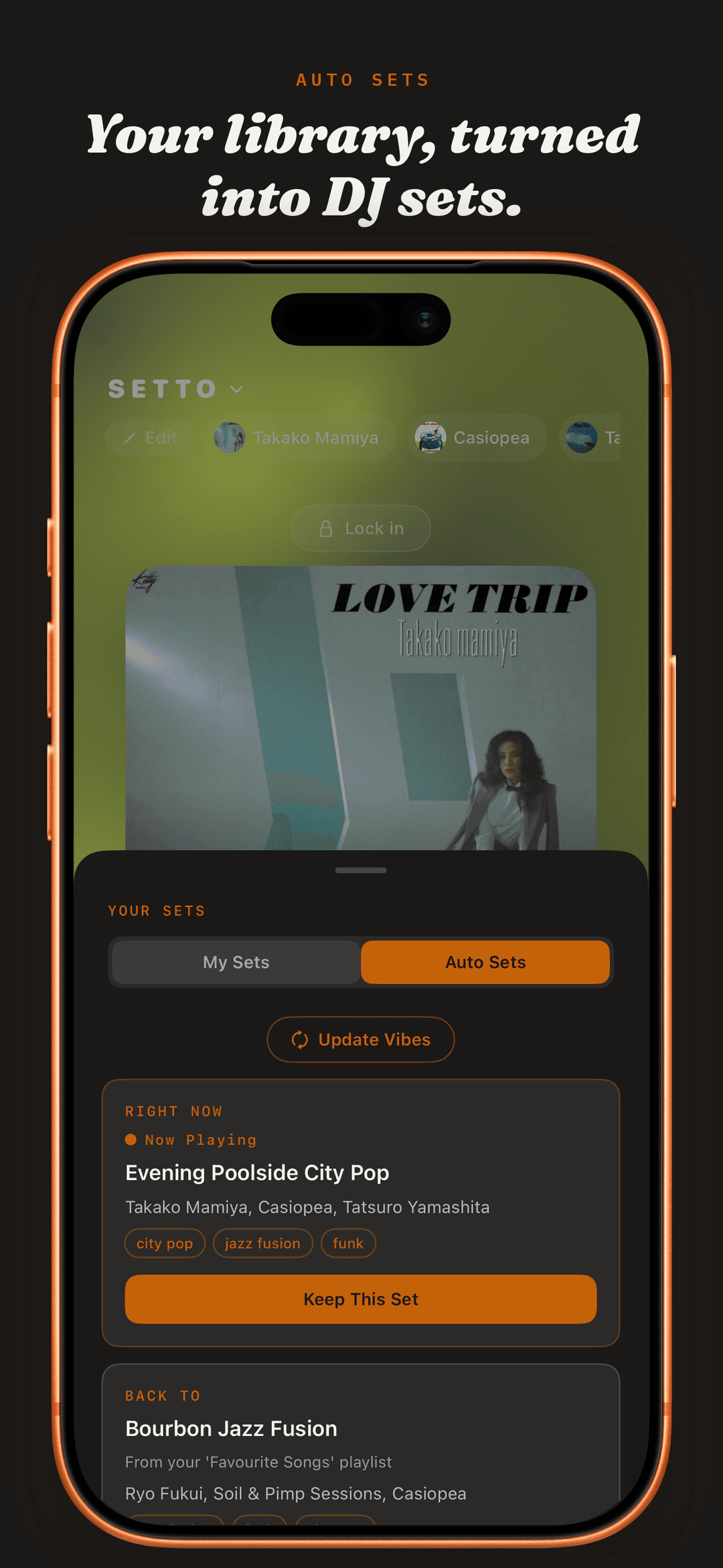 Setto screenshot — Auto Sets