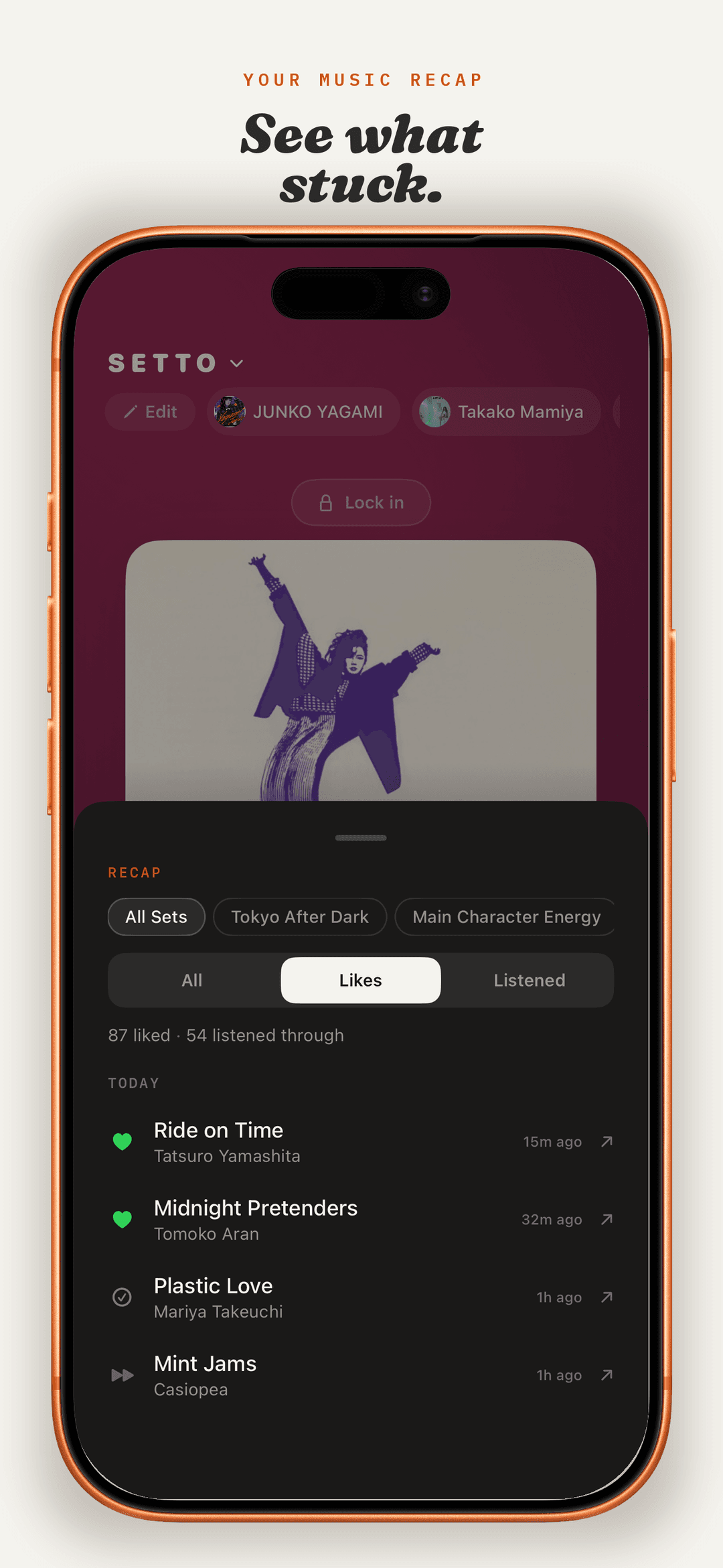 Setto screenshot — Recap