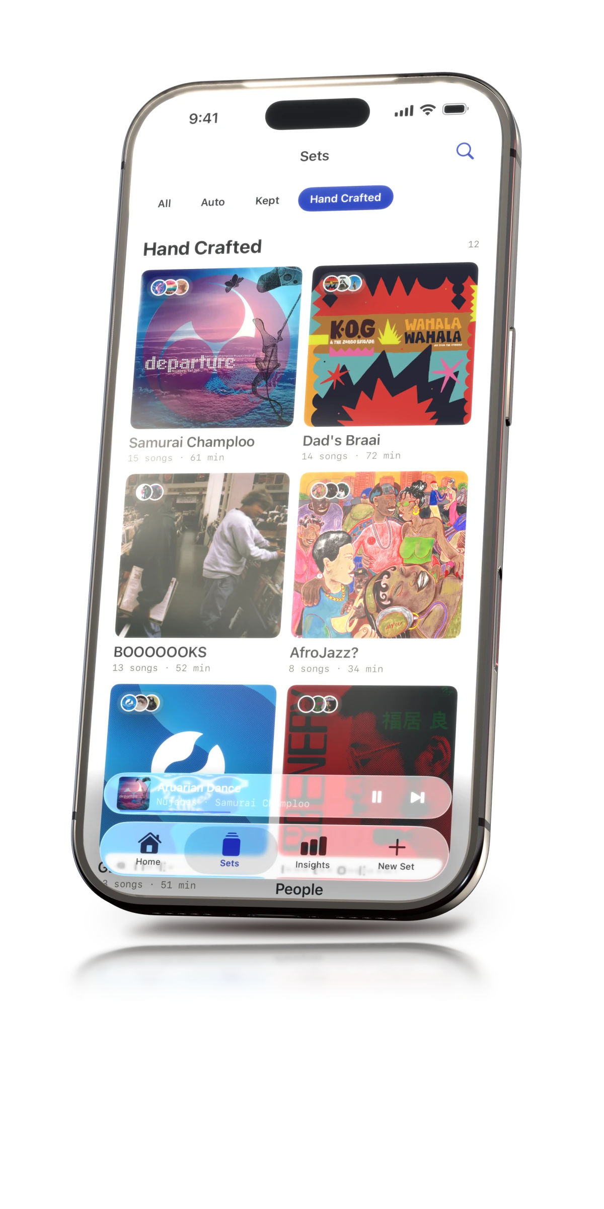 Hand Crafted Sets in Setto Studio on iPhone